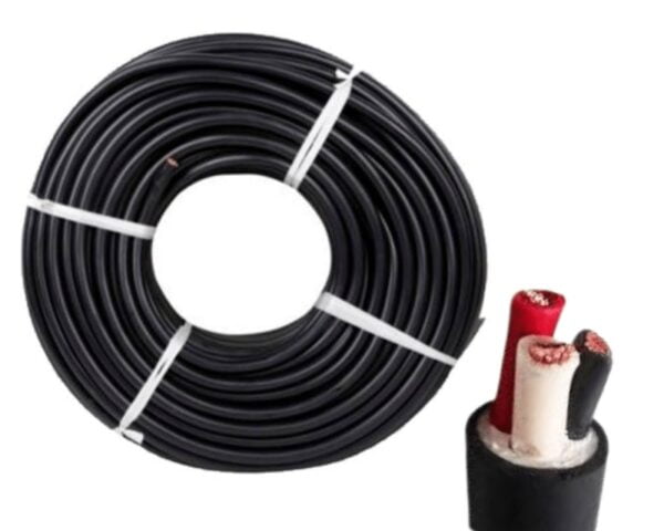 10000795. CABLE ELECTRICO VULCANIZADO NPT 3X4AWG NEGRO-malvinas.pe