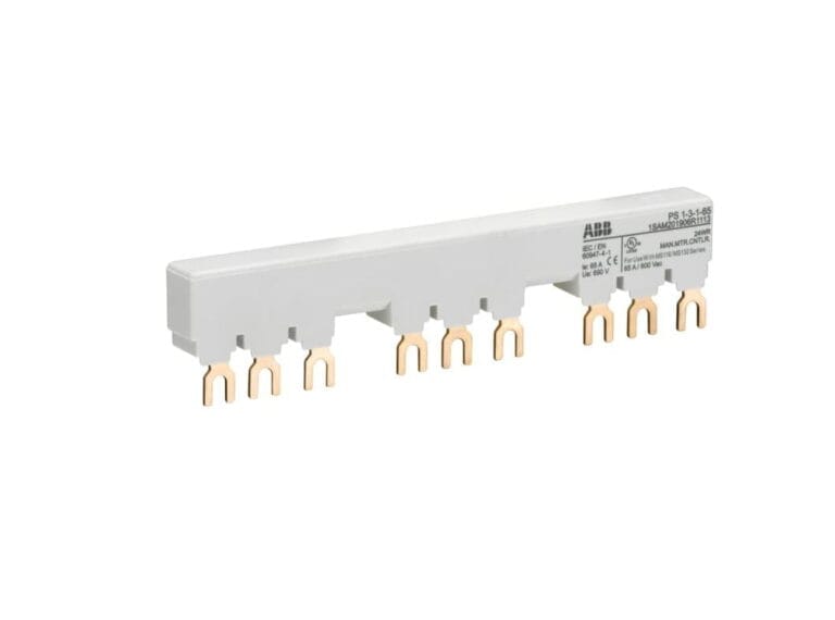 1SAM201906R1113, PS1-3-1-65 – BARRA COLECTORA TRIFASICA (BUSBAR) P/ 3 GUARDAMOTORES, ESPACIO P/ 1 BLOCK LATERAL