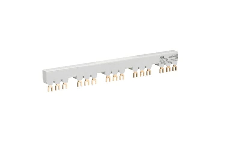 1SAM201906R1115, PS1-5-1-65 – BARRA COLECTORA TRIFASICA (BUSBAR) P/ 5 GUARDAMOTORES, ESPACIO P/ 1 BLOCK LATERAL