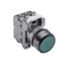 1SFA611100P31712, MP1-31G-1K – PULSADOR LUMINOSO MODULAR RASANTE METALICO VERDE, 1NA, DIAM. 22MM, LED 24VAC/DC