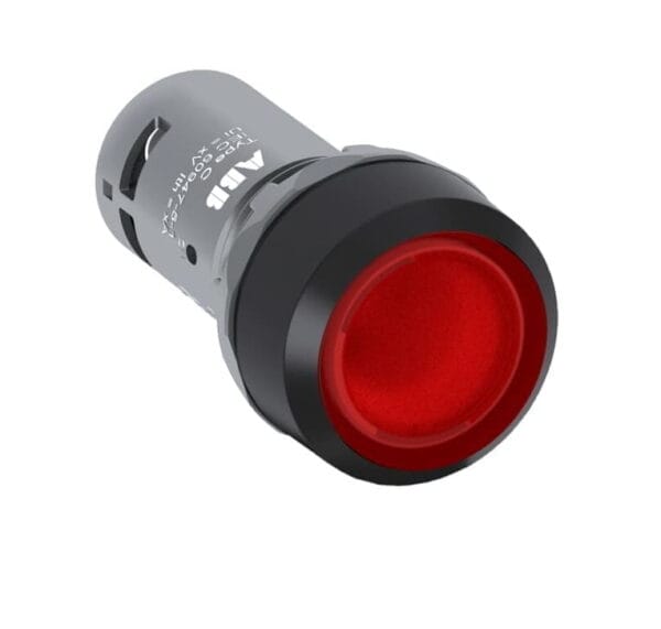 1SFA619100R1141. CP1 11R 01 PULSADOR LUMINOSO RASANTE PLASTICO ROJO-malvinas.pe