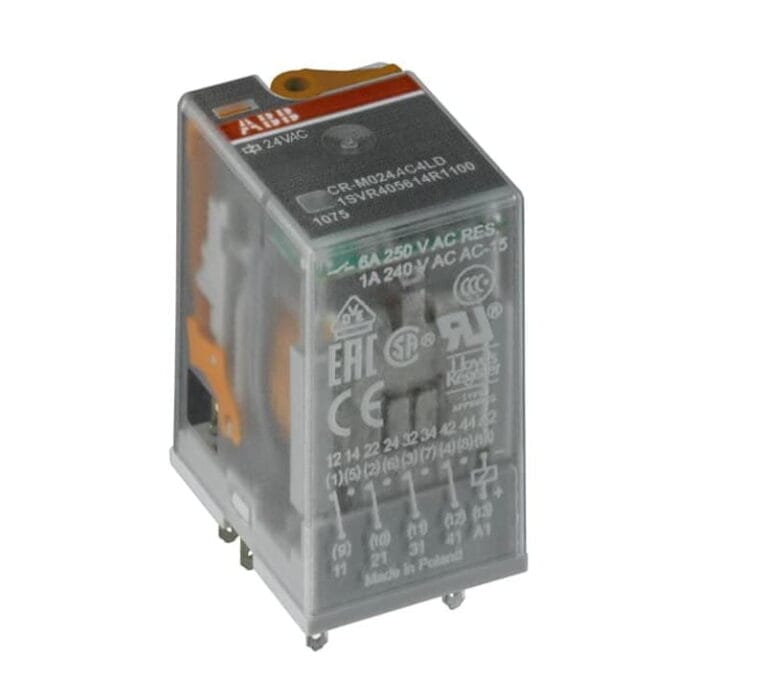 1SVR405612R0000, CR-M024AC3 – RELE ENCHUFABLE 11 PINES, 3NA/NC, 10A 250V, BOB. 24VAC