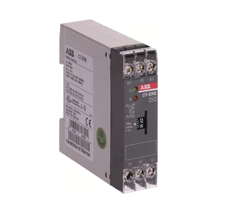1SVR550107R2100, CT-ERE – TEMPORIZADOR ELECTRONICO RETARDO A LA CONEXIÓN, 3-300SEG 1NC/NA, 24VAC/DC-220-240VAC