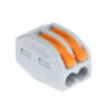 222-412, CONECTOR DE EMPALME 2 POLOS 24-12AWG, 32A 450VAC, BLANCO