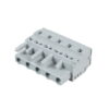 231-105/026-000, CONECTOR HEMBRA 5 POLOS DE 5MM, SECCION (0.08-2.5)MM2/(28-12)AWG, 15A 600VAC, CONEX. CAGE CLAMP, GRIS