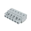 231-106/026-000, CONECTOR HEMBRA 6 POLOS DE 5MM, SECCION (0.08-2.5)MM2/(28-12)AWG, 15A 600VAC, CONEX. CAGE CLAMP, GRIS