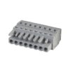 231-108/026-000, CONECTOR HEMBRA 8 POLOS DE 5MM, SECCION (0.08-2.5)MM2/(28-12)AWG, 15A 600VAC, CONEX. CAGE CLAMP, GRIS