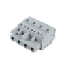 231-204/026-000, CONECTOR HEMBRA 4 POLOS DE 7.5MM, SECCION (0.08-2.5)MM2/(28-12)AWG, 15A 600VAC, CONEX. CAGE CLAMP, GRIS