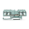 281-652, BORNERA DE PASO 4MM2, SECCION (0.08-4)MM2/(28-12)AWG, 26A 800V, CONEX. CAGE CLAMP, GRIS