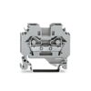 282-101, BORNERA DE PASO 6MM2, SECCION (0.2-6)MM2/(24-10)AWG, 41A 800V, CONEX. CAGE CLAMP, GRIS