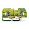 283-907, BORNERA DE PASO 16MM2, SECCION (0.2-16)MM2/(24-6)AWG, CONEX. CAGE CLAMP, VERDE/AMARILLO