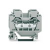 284-101, BORNERA DE PASO 16MM2, SECCION (0.2-10)MM2/(24-8)AWG, 57A 800V, CONEX. CAGE CLAMP, GRIS