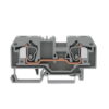 284-901, BORNERA DE PASO 10MM2, SECCION (0.2-10)MM2/(24-8)AWG, 57A 800V, CONEX.CAGE CLAMP, GRIS