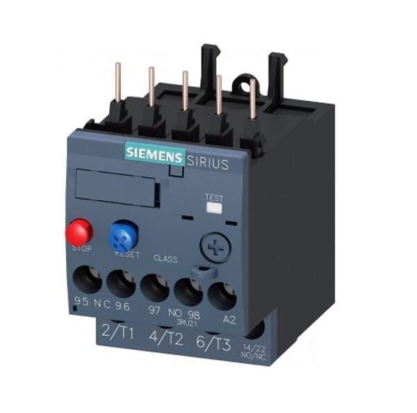 3RU2116-0DB0, RELE TERMICO 3RU21 S00 0.22-0.32A, 1NA+1NC P/ 3RT2015/2016/2017/2018
