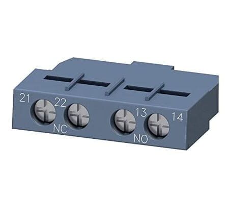 3RV29011E, BLOCK CONTACTO TRANSVERSAL P/S00-S2, 1NA+1NC