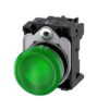 3SU1152-6AA40-1AA0, PILOTO VERDE LUMINOSO LED 24VAC/DC, DIAM. 22MM, METALICO