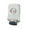 5111A, TOMACORRIENTE INDUSTRIAL VISIBLE 63A 3P+T 500V C/ BLOQUEO MECANICO DUO, COLOR ENGRO 7H, IP67