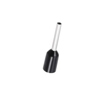 61801720, TERMINAL SOBREMOLDEADO AISLADO AHI DIN HL 1.5/10 PARA SECCIONES 1.5MM2(16AWG) NEGRO, UL, LIBRE DE HALÓGENOS (100UND)