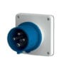 838, ENCHUFE INDUSTRIAL EMPOTRABLE 32A 3P+T 250V, COLOR AZUL 9H, IP44