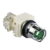 9001K3L38LGGH13, PULSADOR LUMINOSO RASANTE METALICO VERDE, 1NA+1NC, DIAM. 30MM, LED 120VAC/DC