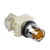 9001K3L38LYAH13, PULSADOR METALICO LUMINOSO RASANTE AMARILLO, 1NA+1NC, DIAM. 30MM, LED 120VAC/DC