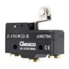 AM1704, Z-15GW22-B – MICRO SWITCH PALANCA CORTA C/ ROLDANA 1NA/NC 15A 250V, NEGRO