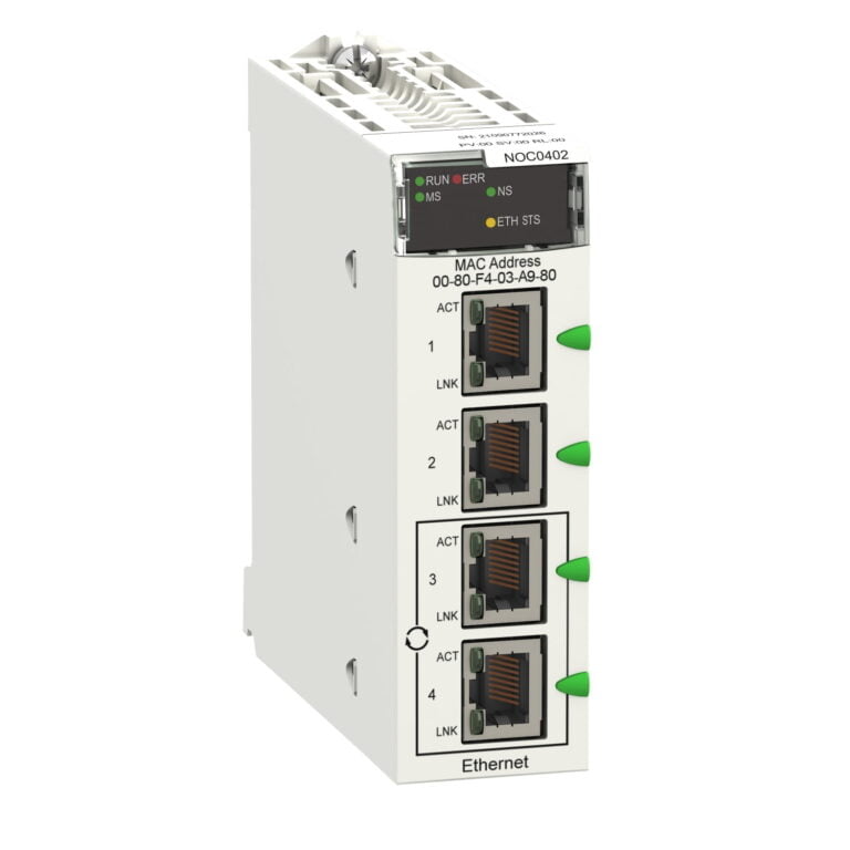 BMXNOC0402, MODULO X80 DE COMUNICACION, ETHERNET 4XRJ45 10/100