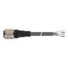 CIDH4-3, CABLE P/ SENSOR 4 HILOS, 5MT C/ CONECTOR RECTO M12 HEMBRA, RESIST. ACEITE