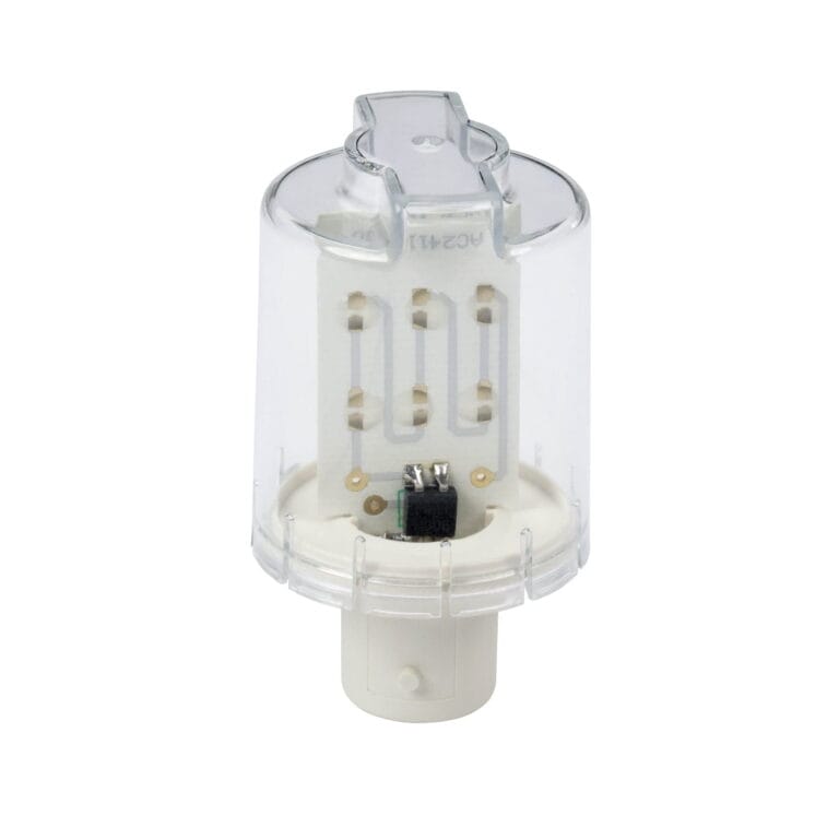 DL2EDM8SB, LAMPARA LED INTERMITENTE NARANJA, CONEX. BA15D, 230VAC