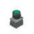 E2 AC-DXBC0401, PULSADOR PLASTICO LUMINOSO RASANTE VERDE, 1NA+1NC, DIAM. 22MM, LED 12-30VAC/DC