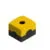 ES 31001, CAJA NEGRA TAPA AMARILLO, 1 ORIFICIO, DIAM. 22MM