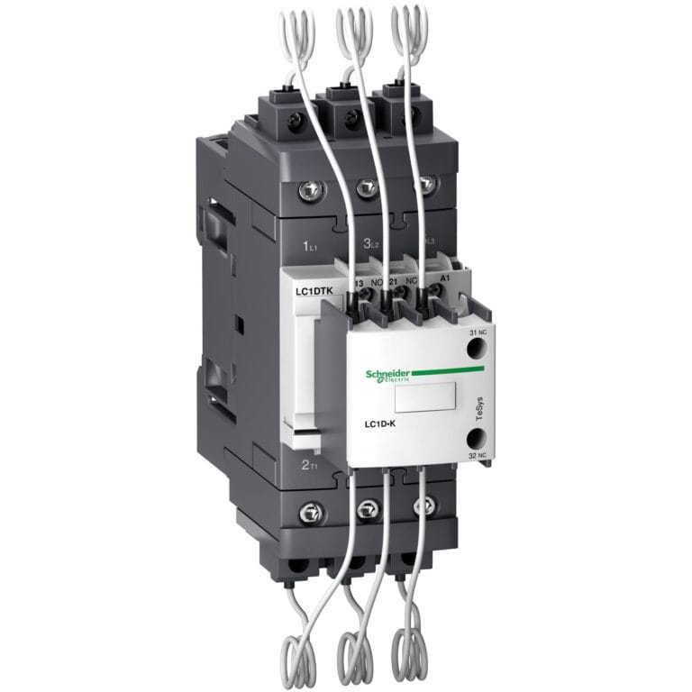 LC1DTKM7, CONTACTOR P/ CONDENSADOR, 22KVAR/230V, 43KVAR/440V, BOB. 220VAC