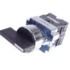 LKOS-BJ73, SELECTOR METALICO MANIJA LARGA, 1-0-2, 3 POSICIONES C/ RETORNO IZQUIERDA, 2NA, DIAM. 22MM
