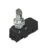 MK V11D17, MICRO SWITCH EMBOLO C/ ROLDANA DE ACERO TRANSVERSAL, ACCION DIRECTA, 1NA+1NC, 5A 250VAC, NEGRO, IP40