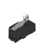 MK V11D45, MICRO SWITCH PALANCA CORTA C/ ROLDANA TERMOPLASTICA, ACCION DIRECTA, 1NA+1NC, 5A 250VAC, NEGRO, IP40