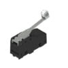 MK V11F40, MICRO SWITCH PALANCA LARGA C/ ROLDANA TERMOPLASTICA, 1NA+1NC, 5A 250VAC, NEGRO, IP40