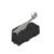 MK V11F42, MICRO SWITCH PALANCA C/ ROLDANA TERMOPLASTICA, 1NA+1NC, 5A 250VAC, NEGRO, IP40