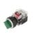 MRT-A3A2A0G, SELECTOR LUMINOSO PLASTICO, 1-0-2, 3 POSICIONES FIJAS, 2NA+2NC, C/ LED VERDE 100-240VAC, DIAM. 30MM