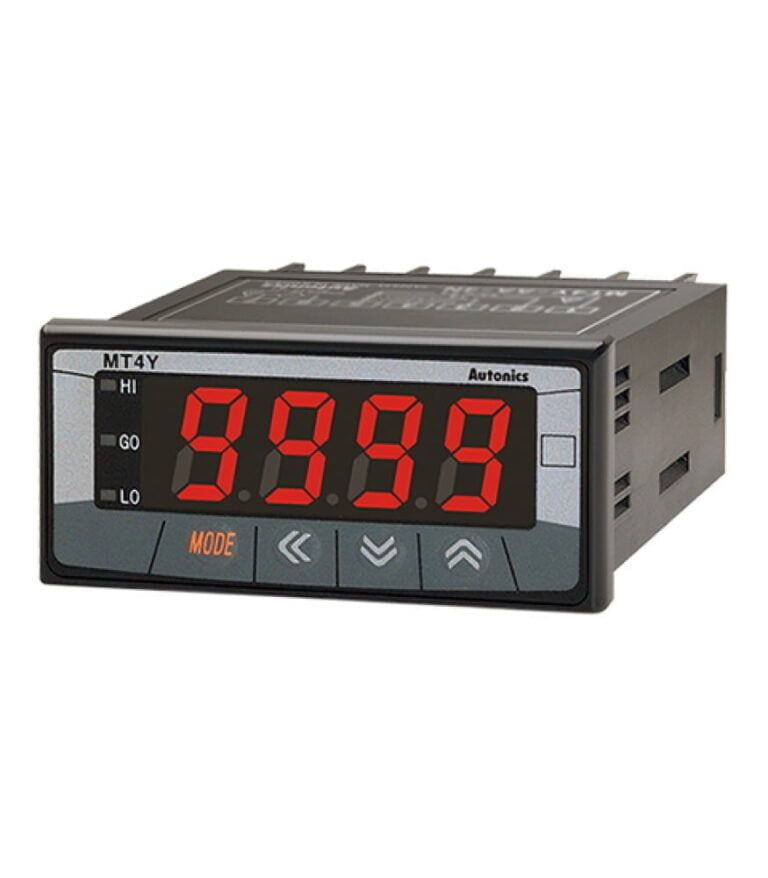 MT4Y-AV-4N, VOLTIMETRO DIGITAL HORIZ. 72X36MM, 4DIG, VOLT. AC – FRECUENCIA, IN: 0-500V, OUT: INDICADOR, 100-240VAC