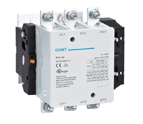 NC2 330A 220V 50 60HZ. CONTACTOR 330A-malvinas.pe