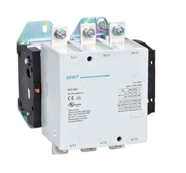 NC2 500A 220V 50 60HZ. CONTACTOR 500A-malvinas.pe