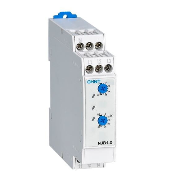 NJB1-X, RELE DE CONTROL SECUENCIA DE FASE TRIF. 1NC+1NA, 380-480VAC