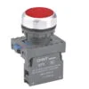 NP8-01BN/4, PULSADOR PLASTICO RASANTE ROJO, 1NC, DIAM. 22MM