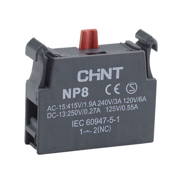 NP8-NC, BLOQUE DE CONTACTO NC, 240V/3A P/ PULSADOR NP8