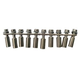 PASL05/10, PUENTE ESLABON 10 POLOS P/ BORNERA 2.5MM2