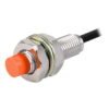 PR12-4AC, SENSOR INDUCTIVO NO RASANTE M12, ALC. 4MM, NC, 2 HILOS, 100-240VAC, CABLE 2MT, IP67