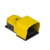 PX 10210-B, PEDAL SIMPLE DE POLIMERO C/ PROTECCION AMARILLO ORIFICIO M25, 2NA+2NC, ACCION RAPIDA, CONEX. PG13.5, IP53