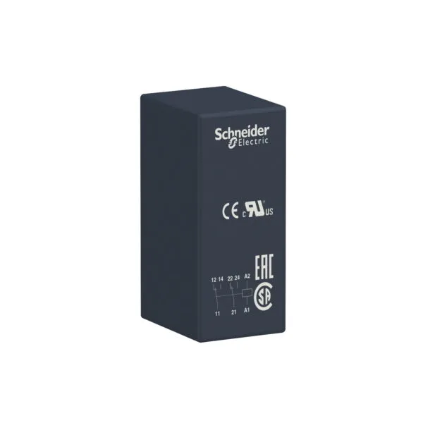 RSB2A080BD, RELE ENCHUFABLE ZELIO 8 PINES, 2NC/NA 8A, BOB. 24VDC