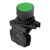 S2PR-P1GA, PULSADOR VERDE RASANTE, 1NA, DIAM. 22MM, MAT. PLASTICO