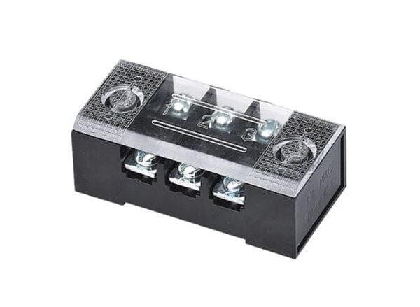 TB-2503, BORNERA BAQUELITA 3P 25A, NEGRO